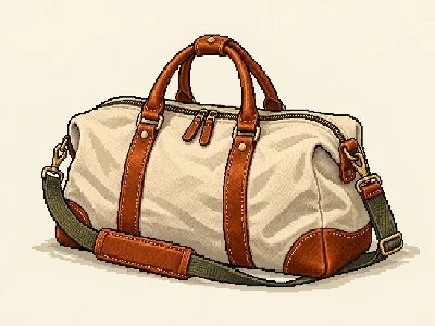 Weekender bag with its storage location recorded in the demo inventory